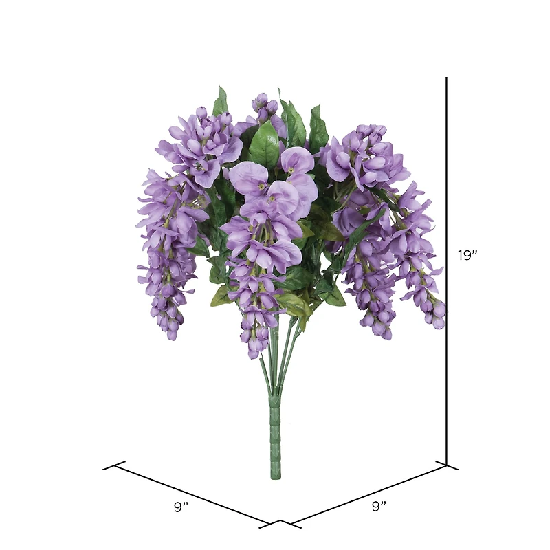 Artificial Lavender Wisteria Bush