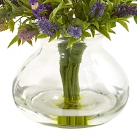 16" Lavender Bouquet Arrangement in Vase
