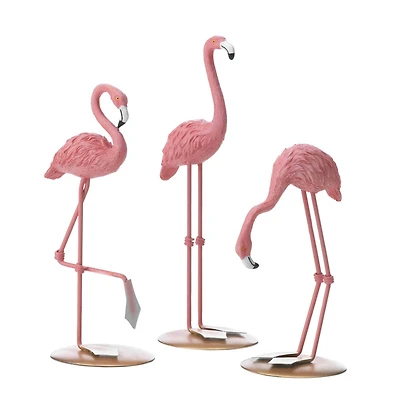 Decorative Tabletop Flamingos