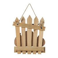 Glitzhome® 14"H Halloween Wood Jack O Lantern Door Hanger