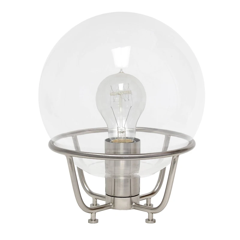 Lalia Home 10" Old World Globe Glass Table Lamp