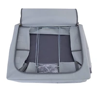 Simplify Gray Collapsible Storage Box with Handles