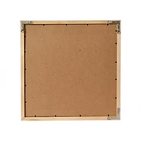 Hello Honey® 18" Square Tufted Abstract Embroidery in Wood Frame