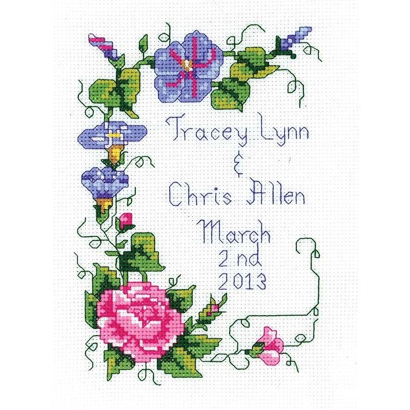 Janlynn® Wedding Floral Mini Counted Cross Stitch Kit