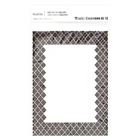 Gold Geometric Flat Cards & Envelopes by Recollections™, 5" x 7"