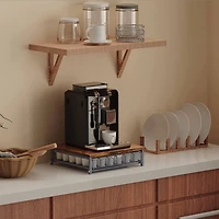 NEX™ Silver Single-Layer Coffee Pod Holder without Cup Holder