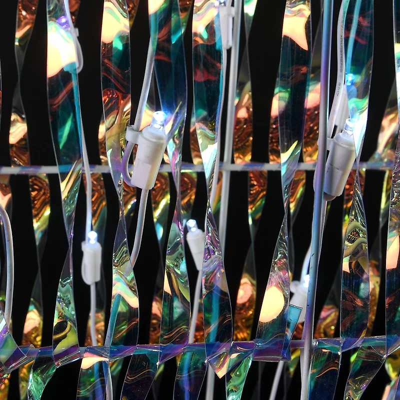 26" 3D Iridescent Sleigh with 105 Cool White UL LED Lights