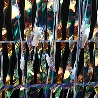 26" 3D Iridescent Sleigh with 105 Cool White UL LED Lights