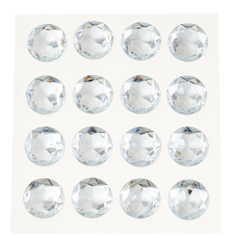 12 Packs: 16 ct. (192 total) Clear Rhinestone Stickers by Recollections™