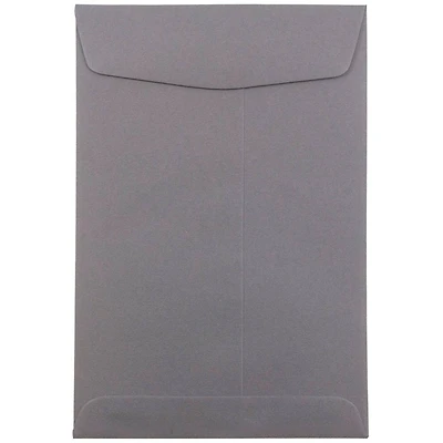 JAM Paper 6" x 9" Dark Gray Open End Catalog Premium Envelopes