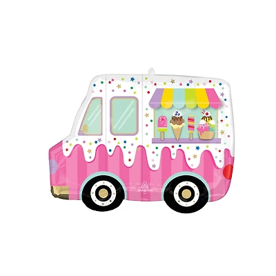 26" Here's the Scoop Ice Cream Truck Balloon