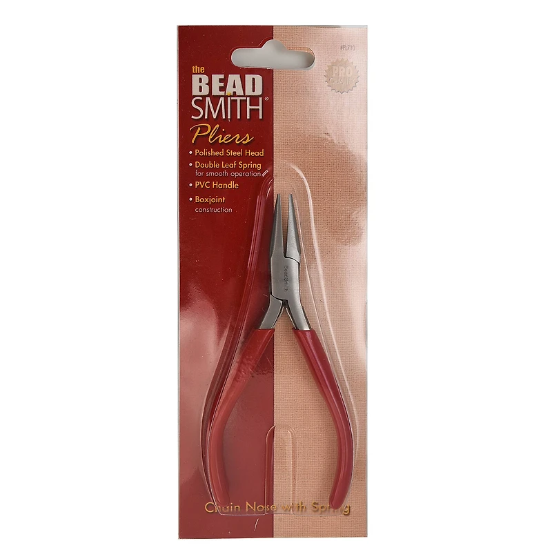 The Beadsmith® 4.75" Red Chain Nose Pliers
