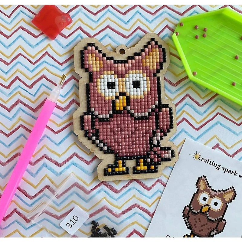 Crafting Spark Owl Diamond Painting Kit