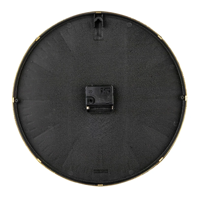 Hello Honey® 13.5" White & Gold Minimalist Aura Wall Clock