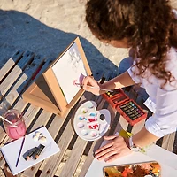 Arteza® Adjustable Wood Desktop Table Easel With Drawer