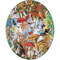 eeBoo Mushrooms & Butterflies 500 Piece Puzzle