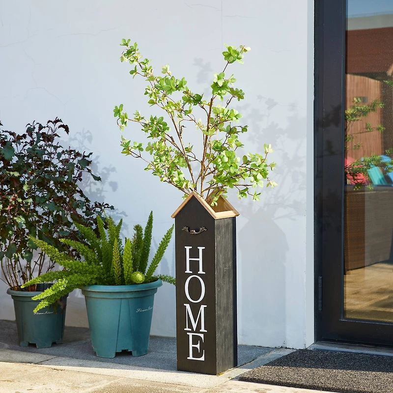 Glitzhome® 30" Wood Home Boxed Porch Sign