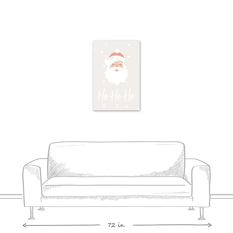Ho Ho Ho Santa 20x30 Canvas Wall Art