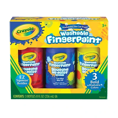 Crayola® Bold Colors Washable Finger Paint Set