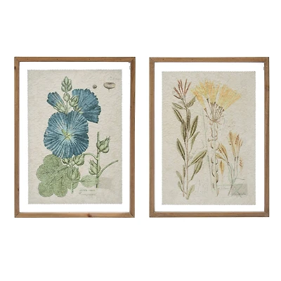 Hello Honey® Vintage Assorted Floral Wood Framed Wall Décor, 2ct.