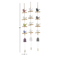 White Stoneware Coastal Windchime Set
