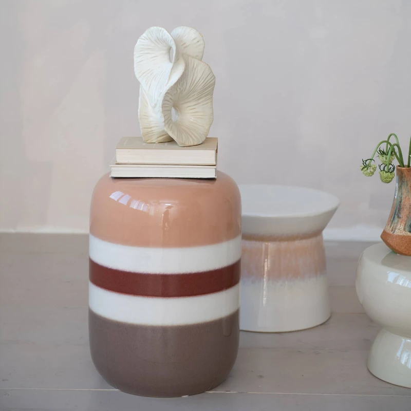 Hello Honey® 10.25" Matte White Blossom Essence Stoneware Sculpture