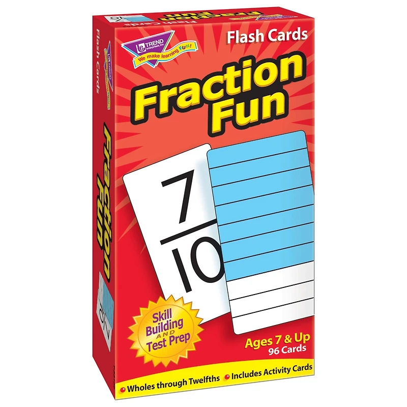 Trend Enterprises® Fraction Fun Skill Drill Flash Cards