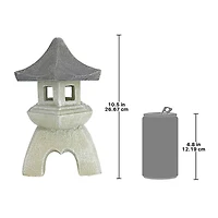 Design Toscano® 10.5" Medium Pagoda Lantern Sculpture, 2ct.