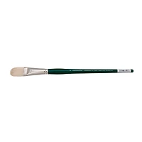 Grumbacher® Gainsborough® White Bristle Long Handle Filbert Brush, Size 14