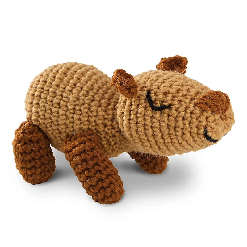 Intermediate Capybara Amigurumi Crochet Kit by Loops & Threads®