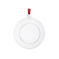 4" Clear Open DIY Glass Ball Ornament by Make Market®