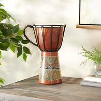 Brown Mahogany Bohemian Sculpture, 12" x 7" x 7"