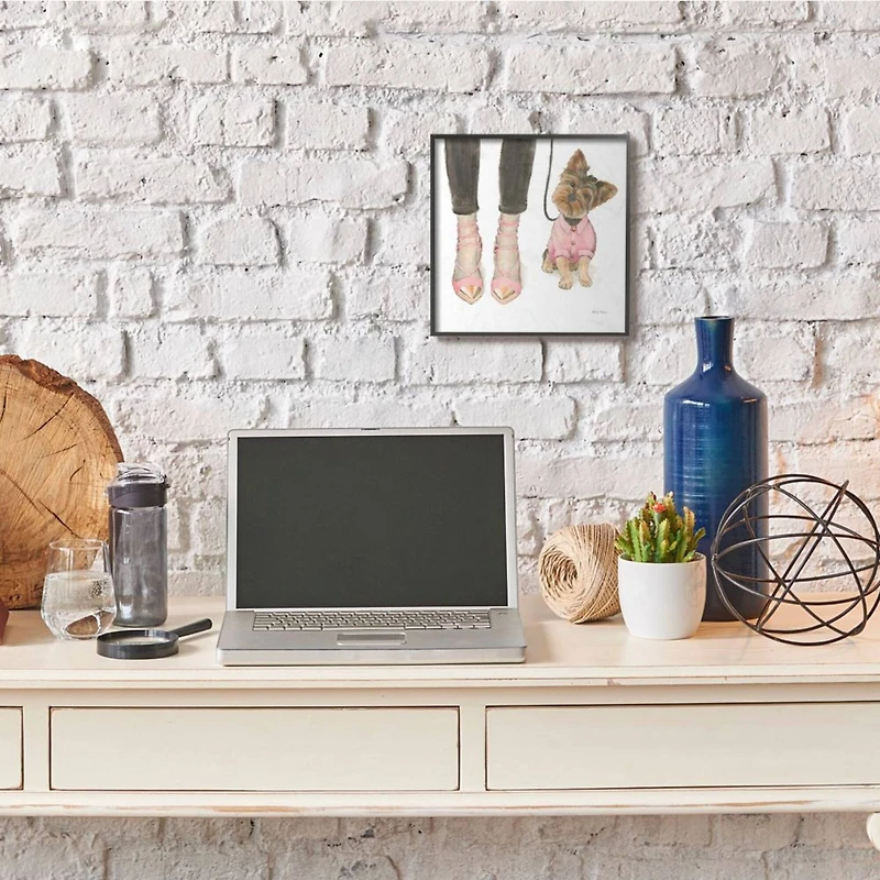 Glam Dog on Walk with Fashion Heels Wall Art 