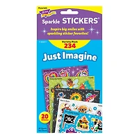 Trend Enterprises® Sparkle Stickers® Just Imagine Variety Pack, 2 Packs of 234