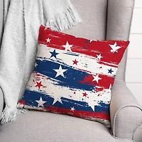 18" Distressed Stars & Stripes Indoor Outdoor Pillow