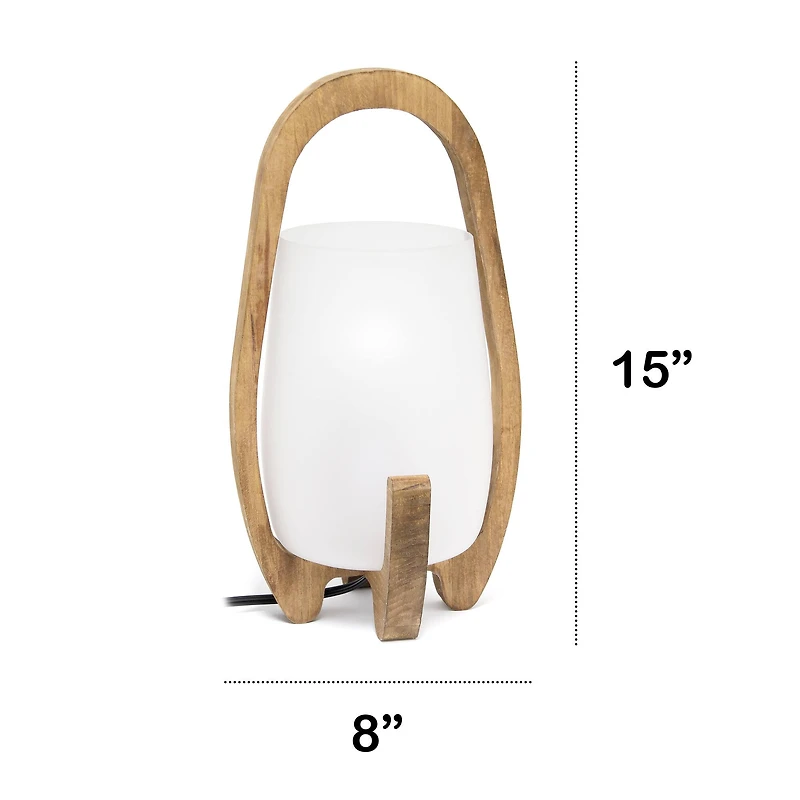 Lalia Home Organix 15" Natural Wood Table Lamp