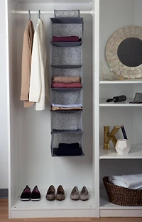 Laura Ashley Almeida 6-Shelf Closet Organizer
