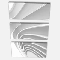 Designart - Fractal Bulgy Layered 3D Waves