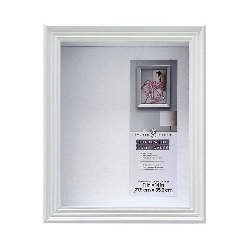 11" x 14" Classic White Shadow Box by Studio Décor®