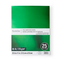 12 Packs: 25 ct. (300 total) 8.5" x 11" Foil Cardstock Paper by Recollections
