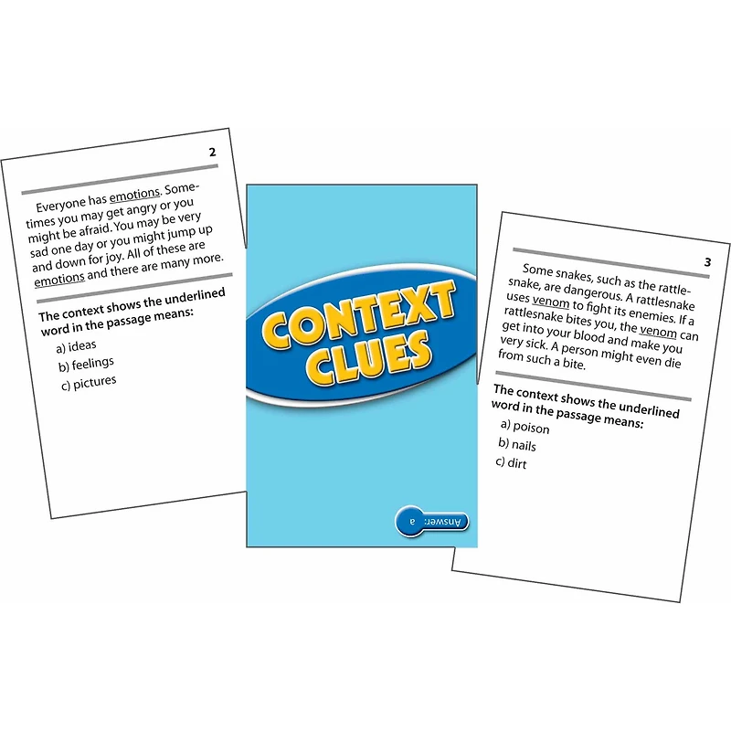 Edupress® Context Clues Practice Cards