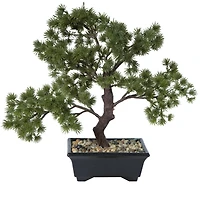 12" Potted Artificial Pine Bonsai Tree
