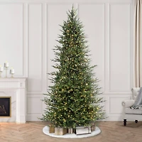 9ft. Pre-Lit Slim Balsam Fir Artificial Christmas Tree, Clear Lights