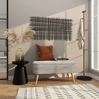 Black Metal Accent Table with Bell Shaped Base