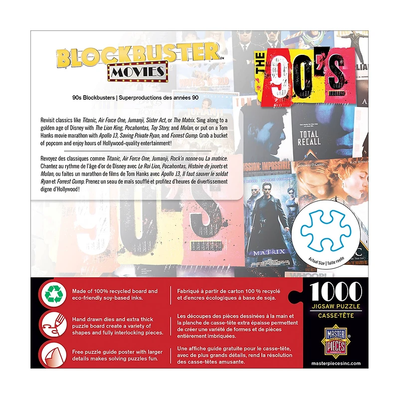 Blockbuster Movies - 90s Blockbusters: 1000 Pcs
