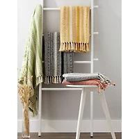 DII® Antique Green Braided Stripe Throw