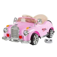 Toy Time Pink Battery Powered Ride-On Classic Coupe Car