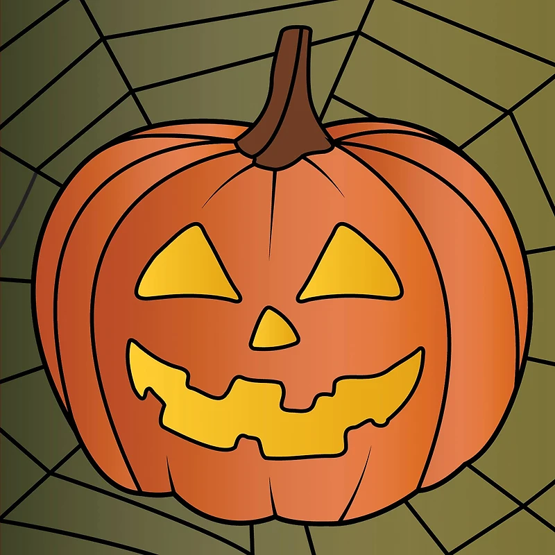 5" x 5" Jack-O'-Lantern in Web Canvas Painting Kit by Craft Smart®
