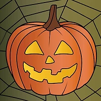 5" x 5" Jack-O'-Lantern in Web Canvas Painting Kit by Craft Smart®