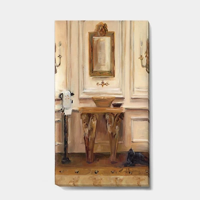 Designart - Vintage Paris Bathroom Painting